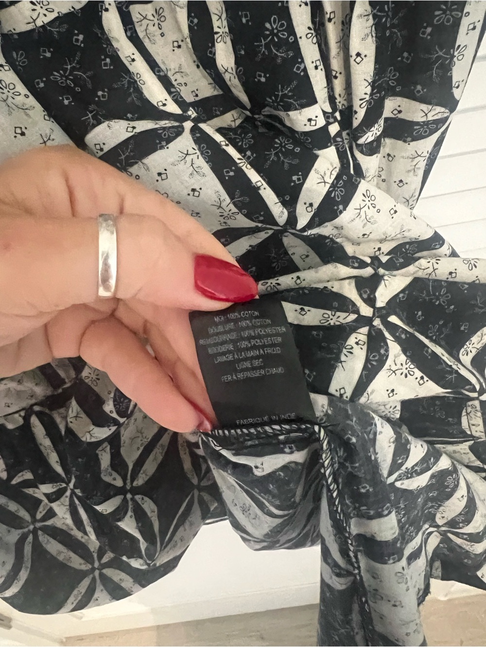 Sea NY Catalina Calico Dress XS - Picture 9 of 10
